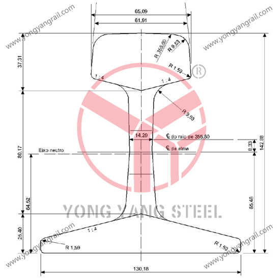 YongYang Tr 45 (90 Ara-A) Rail